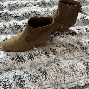 Vince Camuto Brown Suede Ankle Booties